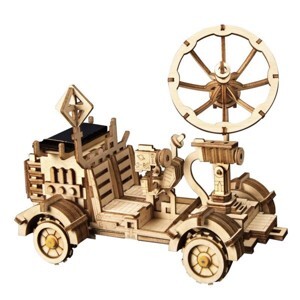 Mô hình gỗ lắp ráp 3D Moon Buggy (Xe Chuyên Chở Trên Mặt Trăng) (Wood Color) - Robotime LS401 - WP028