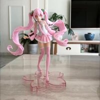 Mô hình Hatsume Miku tóc hồng cao 20cm No box