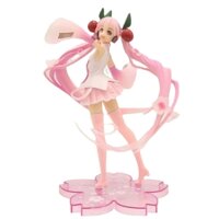 Mô Hình Hatsune Miku Hồng Dáng Đứng - Cao 18cm - nặng 200gram - Figure Miku - có hộp màu - N1-K35-T1-S2