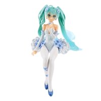 Mô Hình Hatsune Miku váy xanh ngồi - Cao 15cm - nặng 100Gram - Figure Miku - Có Hộp màu - N1-K33-T3-S3