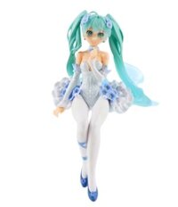 Mô Hình Hatsune Miku váy xanh ngồi - Cao 15cm - nặng 100Gram - Figure Miku - Có Hộp màu