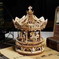 Mô hình Hộp nhạc Romantic Carousel AMK62 Mechanical Music Box Robotime