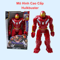 Mô hình hulk buster mô hình siêu anh hùng nhựa đặc siêu bền cao 30cm có đèn led đỏ và phát nhạc