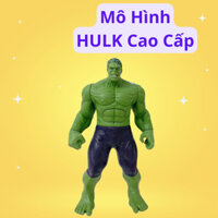 Mô hình HULK khổng lồ xanh cao 30cm nhựa đặc siêu xịn có đèn và nhạc cử động khớp cực linh hoạt