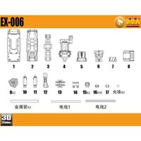 MÔ HÌNH IN 3D HG RG 1/144 ORIGIN ZEON MINI GUN CUSTOM EX006 - ANUBIS