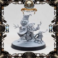 [Mô hình in 3D] Mô hình Warhammer 40000 Ork - Da Red Gobbo's A bomb inable Snowman