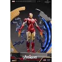Mô hình Iron man Mark 6 with Suit up Gantry 1:10 ZDToys