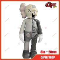 Mô hình Kaws Giải Phẫu Đứng - Xám 8in - 20cm