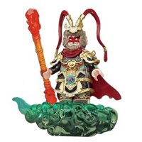 Mô hình Khỉ sáu tai Tôn Ngộ Không đen mới của Diku, đồ chơi xây dựng cho bé trai