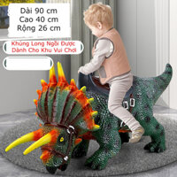 MÔ HÌNH KHỦNG LONG 3 SỪNG SIÊU TO BIGSIZE DÀNH CHO BÉ