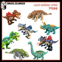 Mô Hình Khủng Long Đồ Chơi Lắp Ráp  Khủng Long Dinosaur T Rex Jurassic Park Loại To MỚI NHẤT (ÂM Thanh + Đèn) 77088