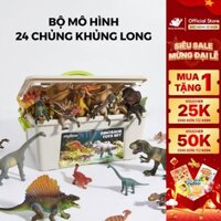 Mô hình khủng long mini cao su mềm Mideer Dinosaur Toys Set jurassic world T-rex spinosaurus