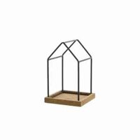 Mô Hinh Khung Nhà Trang Trí Bằng Kim Loại 22Cm