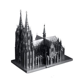 Mô hình kim loại lắp ráp 3D Cologne Cathedral (Nhà Thờ Chính Tòa Cologne) Microworld MP518