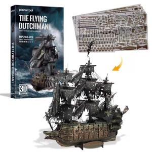 Mô hình kim loại lắp ráp 3D Piececool Tàu Người Hà Lan Bay