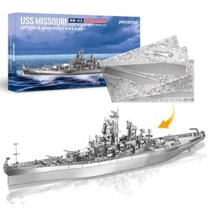 Mô hình kim loại lắp ráp 3D Piececool Thiết Giáp Hạm Uss Missouri