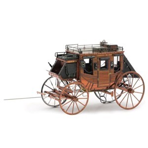 Mô hình kim loại lắp ráp 3D Wild West Stagecoach (Thùng Xe Ngựa Miền Viễn Tây) Metal MP924