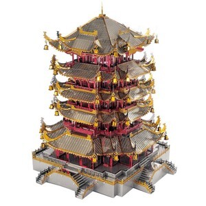 Mô hình kim loại lắp ráp 3D Yellow Crane Tower (Hoàng Hạc Lâu) Microworld MP780