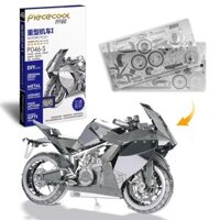 Mô Hình Kim Loại Lắp Ráp 3D Piececool Motor KTM RC8 (106 mảnh) P046-S – MP145