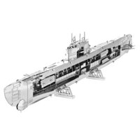 Mô Hình Kim Loại Lắp Ráp 3D Metal Head Đoàn Tàu Ngầm (99 mảnh, German U-Boat XXI) – MP1000