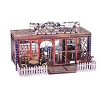 Mô hình kim loại lắp ráp 3D Coffee Shop (Quán Cà Phê) (Mixed Color) - Metal Works MP737