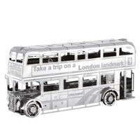 Mô hình kim loại lắp ráp 3D London Bus (Xe Buýt Luân Đôn Hai Tầng) (Silver) - Metal Works MP452