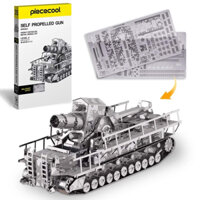 Mô Hình Kim Loại Lắp Ráp 3D Piececool Siêu Đại Pháo Railway Gun HP035-S