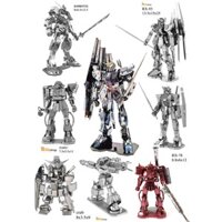 Mô Hình Lắp Ghép 3d kim loại gundam