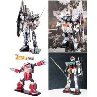 Mô Hình Lắp Ghép 3d kim loại gundam(bản màu)
