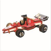 Mô hình lắp ghép gỗ 3D xe đua F1-  52 mảnh ghép-cắt laser