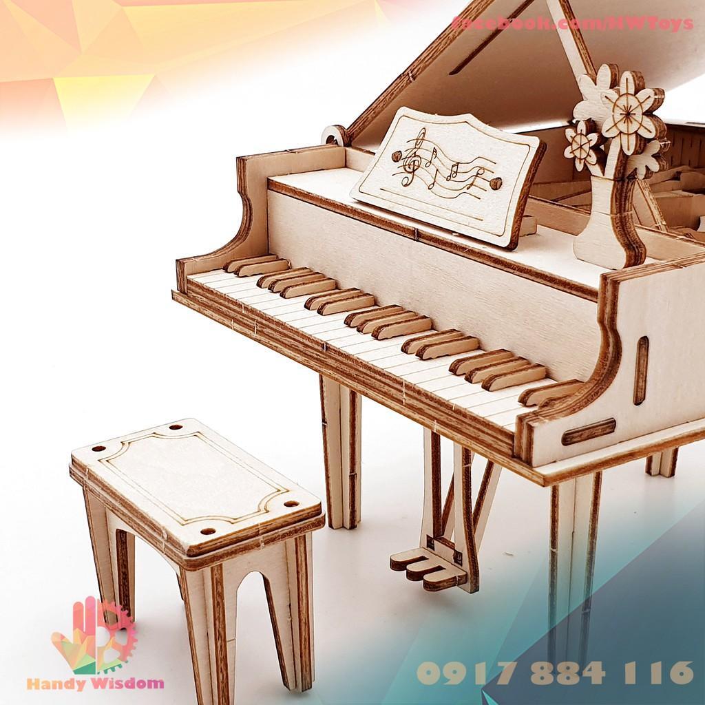 Mô Hình Gỗ 3D Lắp Ráp ROBOTIME Đàn Grand Piano TG402  WP053  ArtPuzzlevn