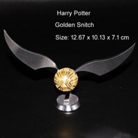Mô hình lắp ghép kim loại 3d trong Harry Potter, mô hình trái banh Golden Snitch , mô hình decor phòng đẹp