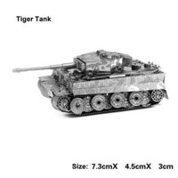 Mô hình lắp ghép kim loại 3d, mô hình tank chiến độc lạ Tìger, mô hình decor phòng đẹp