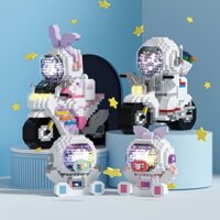 Mô hình lắp ghép lego 3D phi hành gia motor đua xe dễ thương nhựa ABS cao cấp giúp tăng trí thông minh cho bé