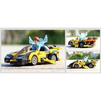 Mô hình lắp ghép, xếp hình Lego xe đua đồ chơi