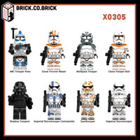 Mô hình Lắp ráp Chiến tranh Star Wars Nhiều Loại Troopers Shadow CLone Emperial Sandtrooper X0305