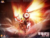 Mô Hình Lắp Ráp Dâu Tây Thợ Săn Robo Trái Cây Chính Hãng Dâu Con