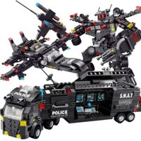 Mô Hình Lắp Ráp Đội Cảnh Sát Đặc Nhiệm Thành Phố Đồ Chơi Lego Lắp Ghép giúp bé tăng khả năng Tư Duy Tập Trung ĐNTP