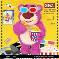 mô hình lắp ráp gấu dâu - gấu hồng - lego