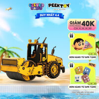 Mô Hình Lắp Ráp Gỗ Xe Công Trình Robotime Rokr, Đồ Chơi Xe Máy Múc, Máy Múc, Xe Ben, Xe Lu Clever Box