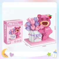 Mô hình lắp ráp hộp bút gấu dâu