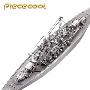 Mô hình lắp ráp kim loại 3D Piececool Tàu Chiến Bismarck Battleship P084-S