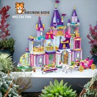 Mô Hình Lắp Ráp Lâu Đài Công Chúa Hoàng Tử 992 Chi Tiết - Mô Hình Lắp Ráp Bé Gái - Tư Duy - Sáng Tạo - Shubimkids