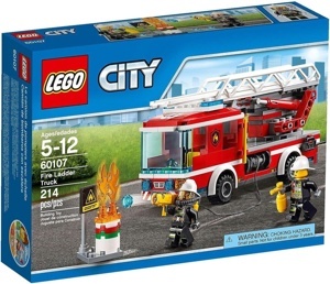 Mô hình lắp ráp Lego City 60107 Xe Thang Cứu Hỏa