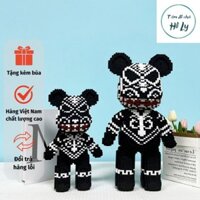 Mô hình lắp ráp Lego Gấu Bearbrick Đen Venom 45cm - Đồ chơi 3D thông minh - Hồ Ly Shop