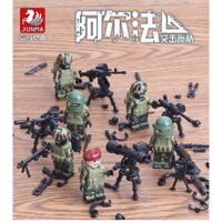 Mô Hình Lắp Ráp Lego Quân Đội Swat W Field Alpha