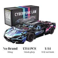 Mô Hình Lắp Ráp lego Siêu Xe Lamboni 1280 PCS Tỉ lệ 1:14 Ô Tô Sưu Tầm