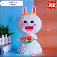Mô hình lắp ráp Lego Thỏ Cô Dâu-mô hình lắp ráp trang trí nhà ở,phòng khách