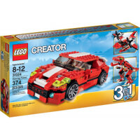 Mô Hình Lắp Ráp LEGO Xe đua - Máy bay - Khủng long 3-trong-1 (LEGO Creator Roaring Power 31024)