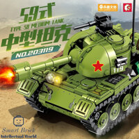 Mô Hình Lắp Ráp Lego Xe Tăng Hạng Trung Type 59 ( Sembo Block ) 203119